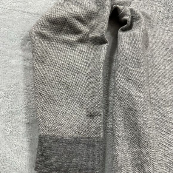 Calvin Klein CK‎ Sweater Men 2XL Grey Italian Hilo Yarn V-Neck Merino Wool READ - Picture 6 of 11
